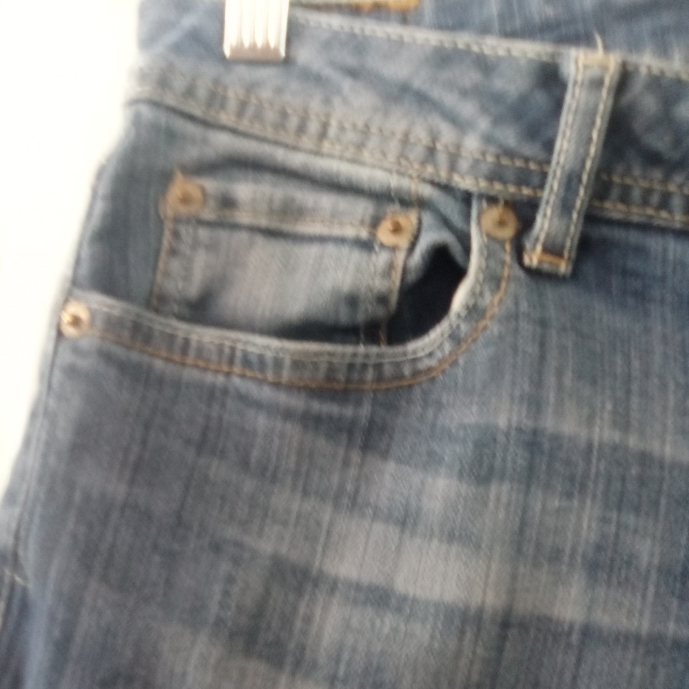 Aerospotale Y2K Boho Chic 70s Revival Low Rise Medium Wash Jeans Size 12 - Picture 5 of 7